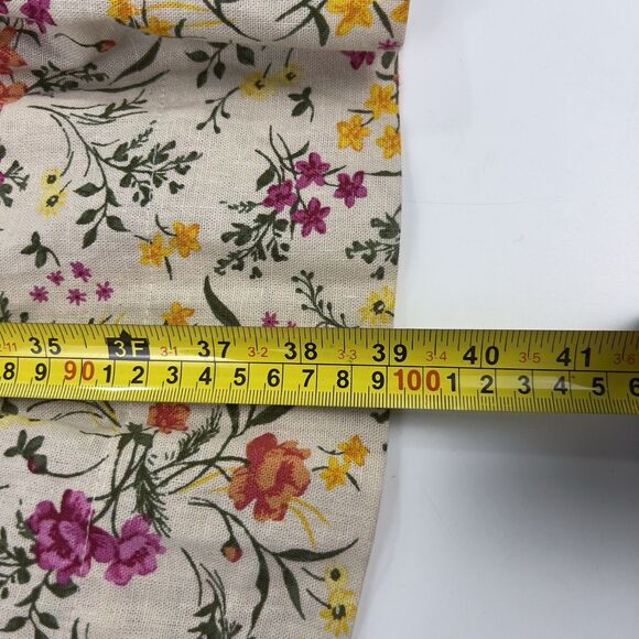 Chelsea & Violet Sz XL Halter Top Midi Dress Linen Blend Ruffle Hem Tropical NWT - Picture 12 of 14